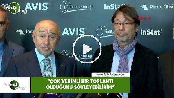 Nihat Özdemir: "Çok verimli bir toplantı olduğunu söyleyebilirim"
