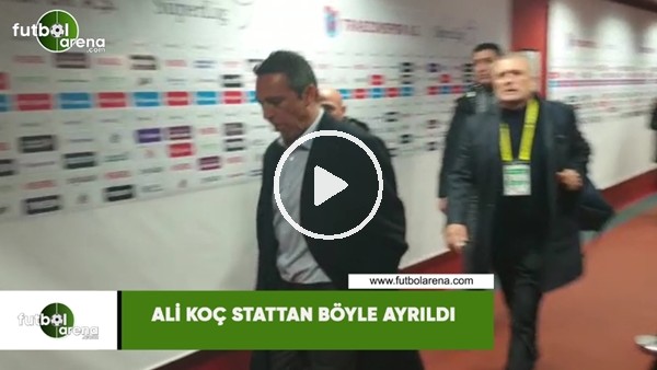 Ali Koç stattan böyle ayrıldı