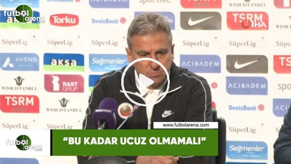 Hamza Hamzaoğlu'nun maç sonu tepkisi! "Bu kadar ucuz olmamalı"