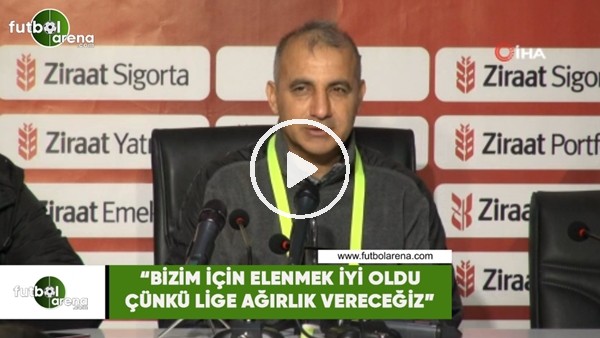 Mehmet Şimşek: "Bizim için elenmek iyi oldu çünkü lige ağırlık vereceğiz"