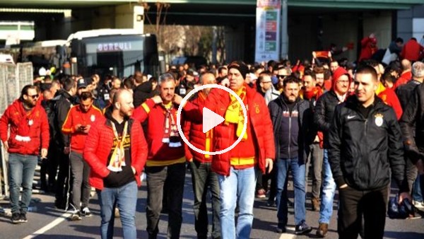 Galatasaray taraftarı derbi öncesi toplanmaya başladı