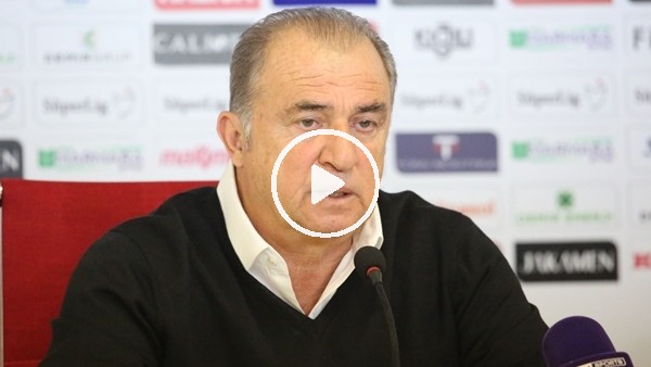 Fatih Terim'in Galatasaray maçı sonrası basın toplantısı