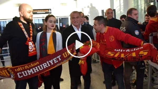 Galatasaray kafilesi Sivas'ta