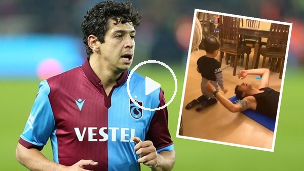 Guilherme ve minik oğlunun karantina günleri