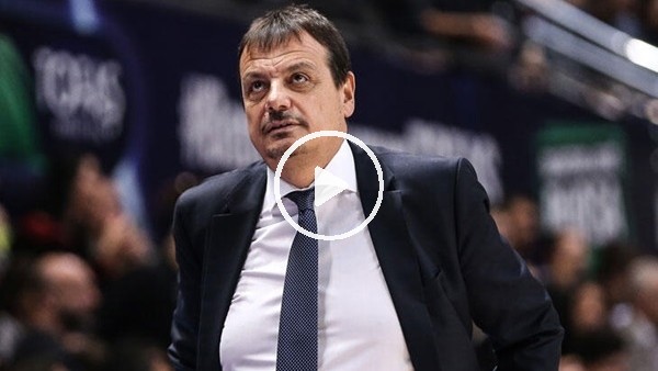 Ergin Ataman antrenmanı iptal etti, evinde oğluyla basketbol oynadı
