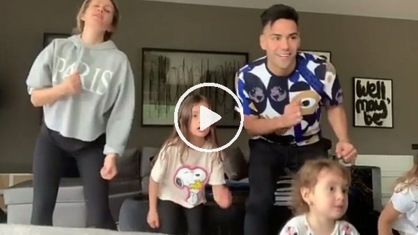 Falcao ailesi evde kalmayı eğlenceli hale getirdi