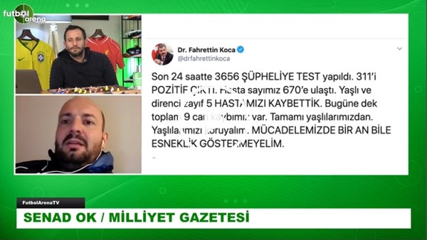 Senad Ok: "Bilmiyorsanız  sağlık konusunda yorum yapmayın!"