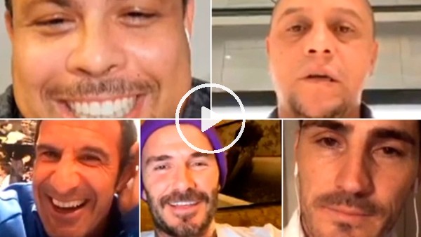 Ronaldo ile David Beckham arasında güldüren diyalog