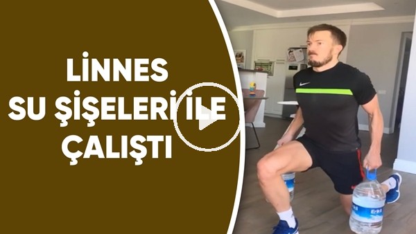 Linnes su şişeleri ile çalıştı