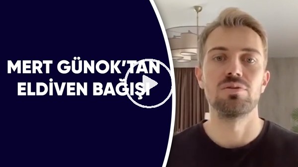 Mert Günok'ten eldiven bağışı