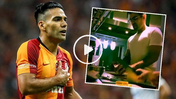 Falcao, hünerlerini bu kez mutfakta sergiledi
