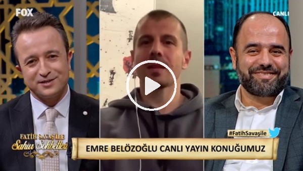 Emre Belözoğlu, FOX TV Sahur Sohbetleri programına katıldı