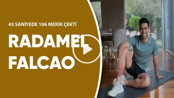 Radamel Falcao, 45 saniyede 106 mekik çekti