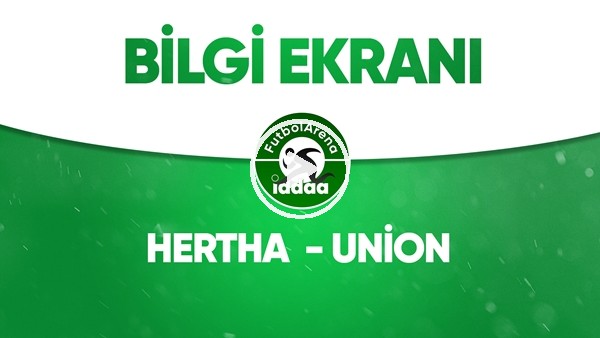 Hertha Berlin - Union Berlin bilgi ekranı (22 Mayıs 2020)