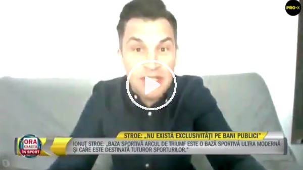 Romanya Spor Bakanı canlı yayında güldürdü