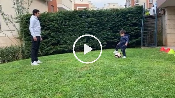 Guilherme'nin oğluyla futbol keyfi