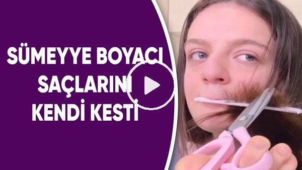 Kolları olmayan paralimpik yüzücü Sümeyye Boyacı, saçını kendi kesti