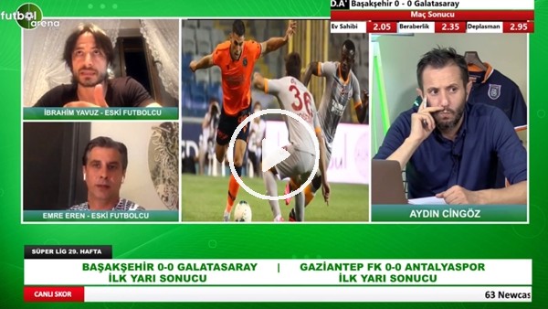 Başakşehir - Galatasaray Maçının İlk Yarısından Öne Çıkan Notlar 