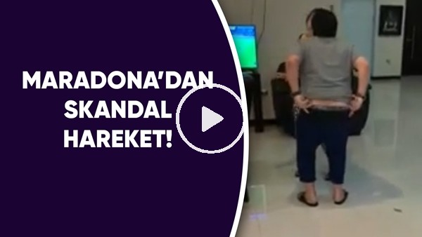 Maradona'dan skandal hareket!
