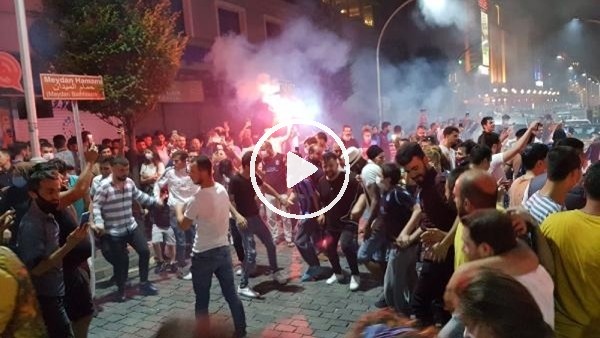 Trabzonspor taraftarının 'final' sevinci