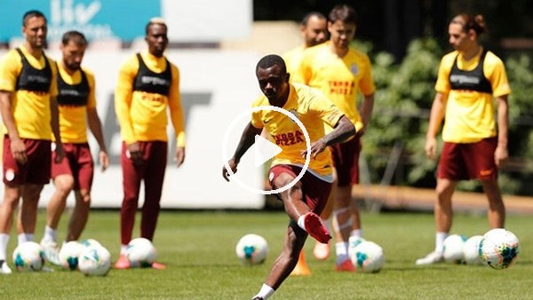 Galatasaray orta, şut ve bitiricilik çalıştı