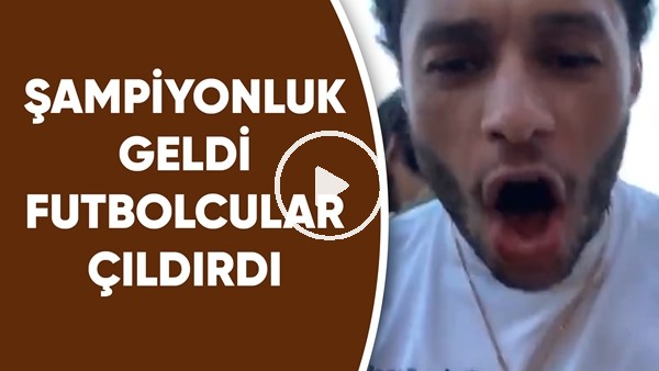 Şampiyonluk geldi, futbolcular çıldırdı...