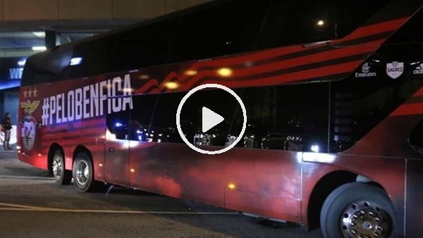 Benfica otobüsüne taşlı saldırıda futbolcular yaralandı