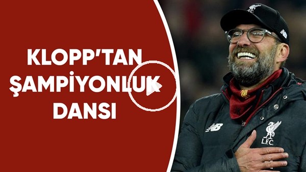 Klopp'tan şampiyonluk dansı