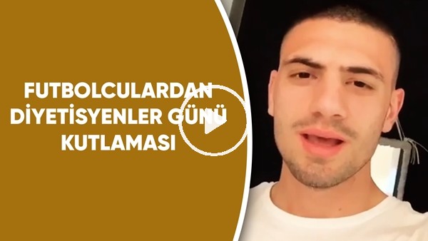 Futbolculardan diyetisyenler günü kutlaması