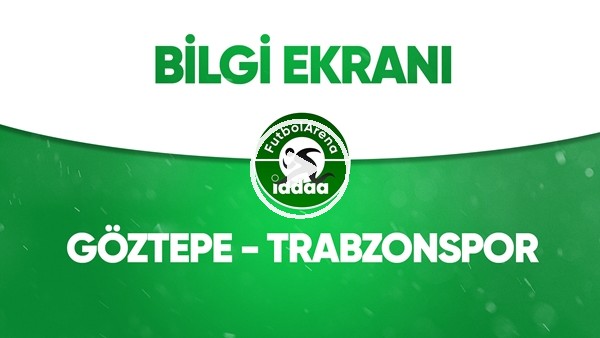 Göztepe - Trabzonspor Bilgi Ekranı (12 Mayıs 2020)