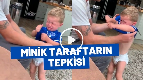 Minik Liverpool taraftarına Everton'un forması giydirilirse...