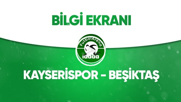 Kayserispor - Beşiktaş Bilgi Ekranı (6 Temmuz 2020)