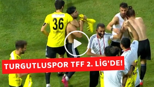 Turgutluspor TFF 2. Lig'de! | Futbolcuların Maç Sonu Sevinci