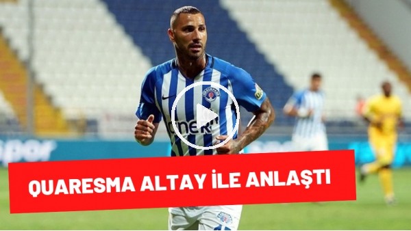 Ricardo Quaresma, Altay İle Anlaşma Sağladı | Emre Eren Aktardı