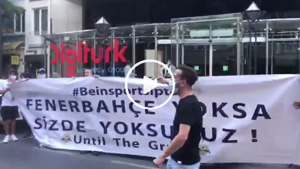 Fenebrahçe taraftarından yayıncı kuruluşa protesto