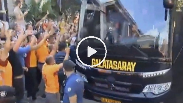 Galatasaray kafilesi stada doğru yola çıktı