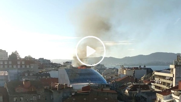 Celta Vigo kulüp binasında yangın çıktı