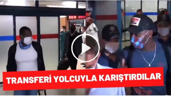 Trabzon'da yeni transfer Afobe'yi siyahi bir yolcuya karıştırdılar
