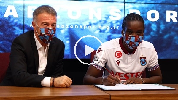 Trabzonspor, Diabate için imza töreni düzenledi