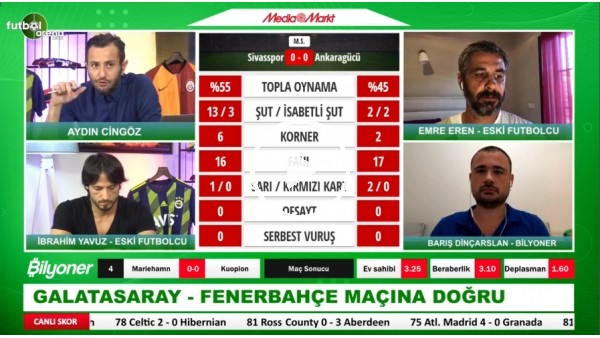 Barış Dinçarslan, Galatasaray - Fenerbahçe Derbisi İçin Tahminini Yaptı