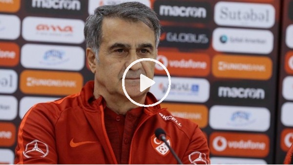 Şenol Güneş: "Milli Takım'da eksiklik söylemeyi doğru bulmuyorum"