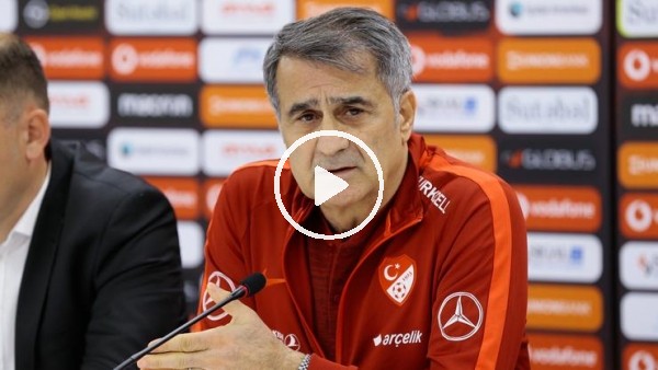 Şenol Güneş'in Sırbistan maçı öncesi açıklamaları