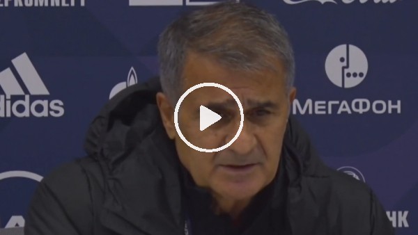 Şenol Güneş: "Gerçek futbolumuzu sahaya yansıtıp üstün oyunla kazanmak istiyoruz"