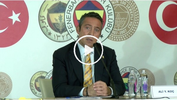 Ali Koç: "Bazı futbolculara idmanlar hafif geliyordu şimdi 'pestilimiz çıkıyor' lafını duyuyoruz"