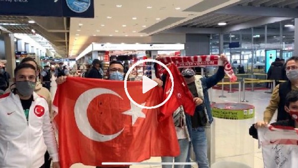 A Milli Futbol Takımı'na Rusya'ya gidişinde yoğun ilgi