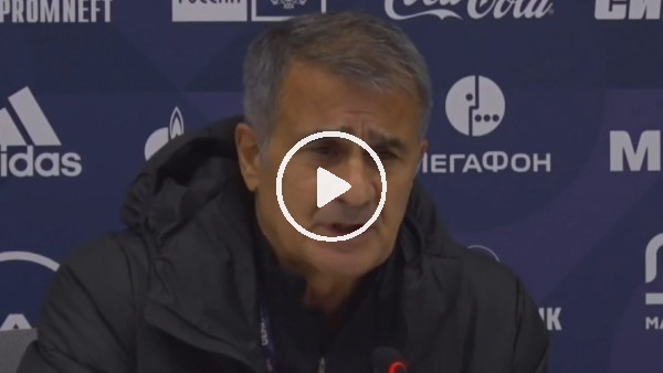 Şenol Güneş: "Umarım yarın güzel oynayıp kazanırız"