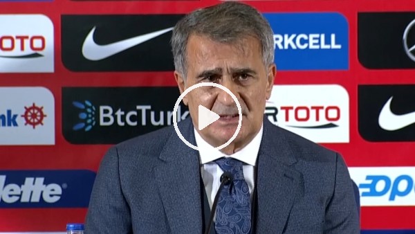 Şenol Güneş: "Eksiklerimizi biliyoruz"