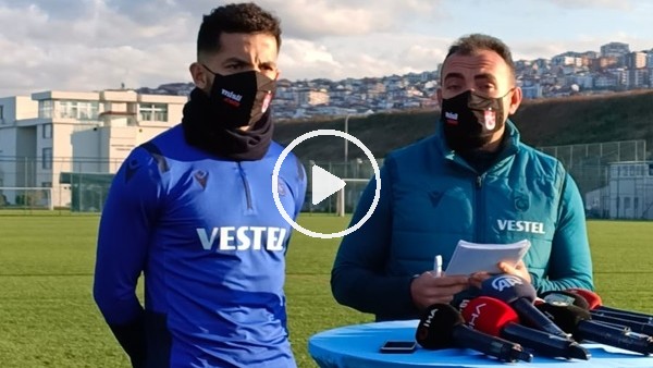 Trabzonsporlu futbolcu Flavio antrenman öncesi basın mensuplarına açıklamalarda bulundu.