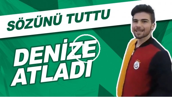 Galatasaraylı Taraftar Fatih Terim İçin Aralık Soğuğunda Denize Atladı