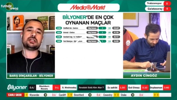 Barış Dinçarslan, Trabzonspor - Galatasaray maçı için tahminini yaptı